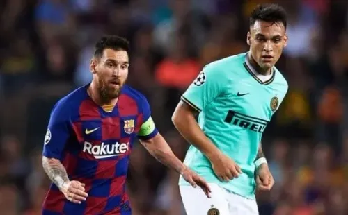 Messi y Martínez se enfrentaron en la suspendida edición de la Champions League.