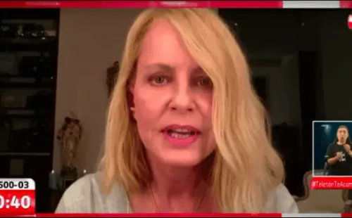 Cecilia Bolocco causó sorpresa con su aparición en la Teletón, la semana pasada.