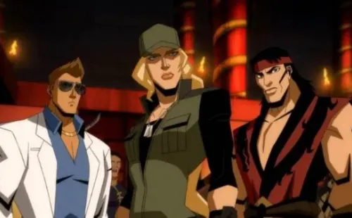 Blade es una de las protagonistas de la cinta junto a Johnny Cage y Liu Kang.