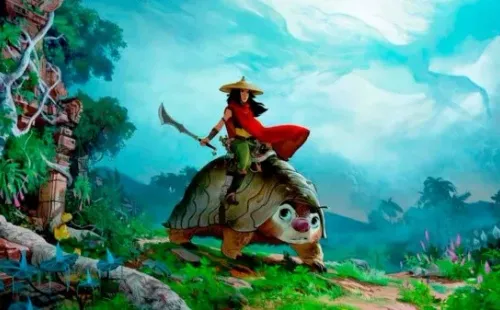 Esta imagen es el único vistazo que Disney y Pixar han revelado de “Raya and the Last Dragon”.