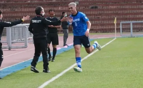 Celebración de Matías Godoy en Taiwán