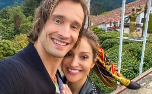Daniela Palavecino y Deniss Rakovich en Bogotá.