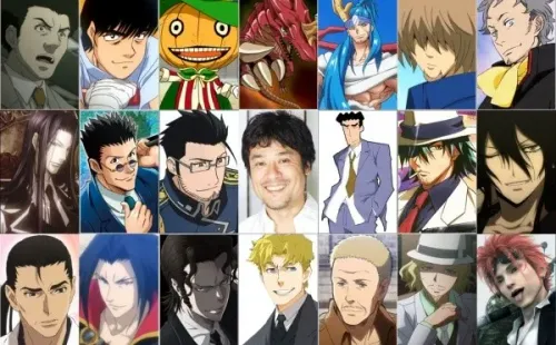 Algunos de los personajes cuya voz fue cedida por Keiji Fujiwara.