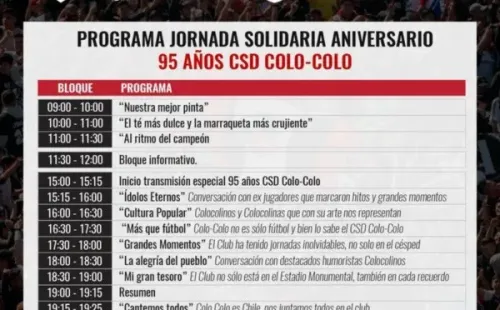 Estas son las actividades que preparan en el aniversario.