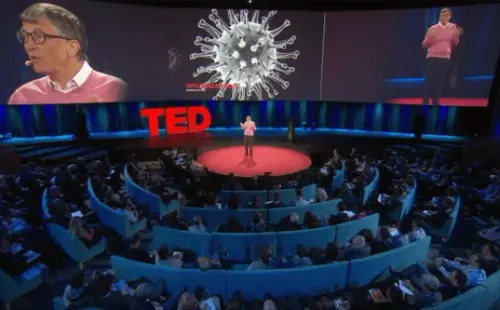 Esta charla TED del 2015 tiene a Bill Gates complicado.