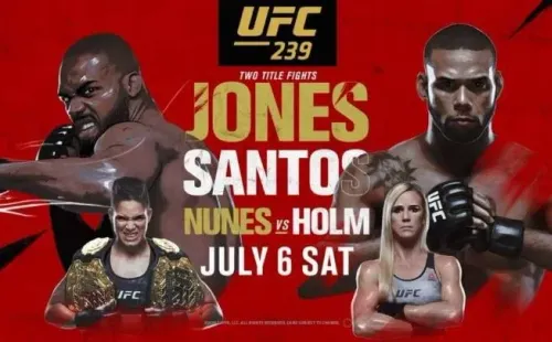 Parte de la cartelera de la UFC 239 promocionada en aquel momento. (Foto: UFC).
