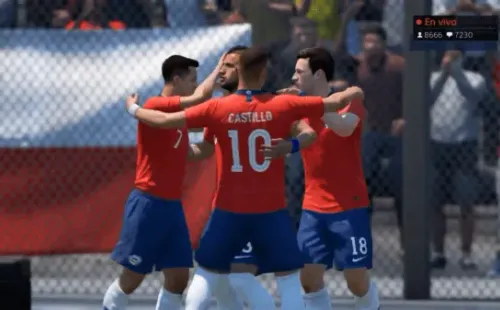Paulo Díaz celebra el gol de la victoria