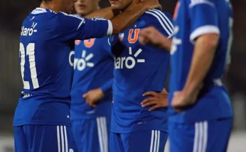 Marcelo Díaz con Charles Aránguiz en Universidad de Chile.