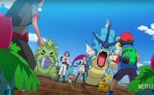 Una de las escenas de “Pokémon Journeys: The Series”, que debutará en Netflix.