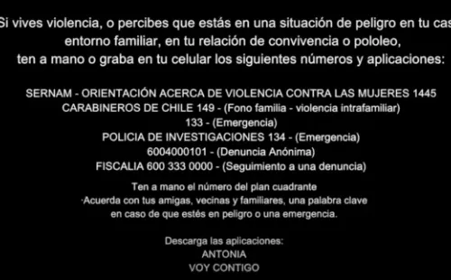 El mensaje final del la colaboración entre Denise Rosenthal y Cami Gallardo.