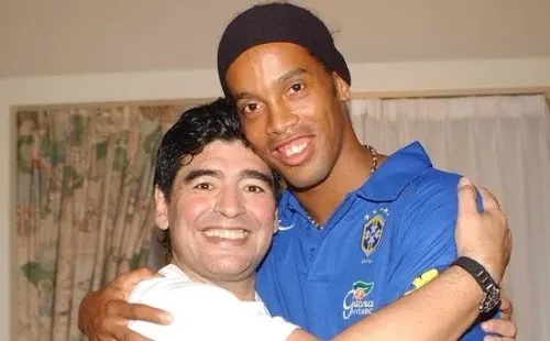 Ronaldinho y Maradona siempre han tenido una cercana amistad