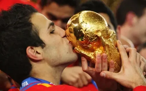 Fábregas ganó la Copa del Mundo con España en 2010