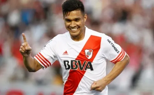 Teófilo Gutiérrez en su paso por River Plate.