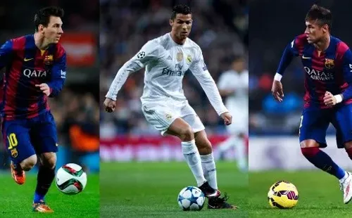 Neymar fue parte de la terna del Balón de Oro de 2015 con Messi y CR7