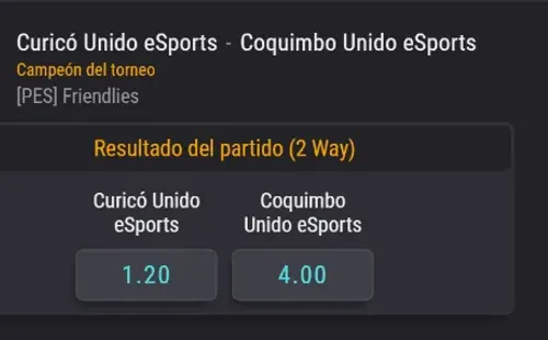 Las cuotas para que te la juegues en la final del Torneo eSports Chile este domingo. (Foto: Coolbet)