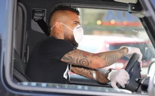 Arturo Vidal en la Ciudad Deportiva Joan Gamper