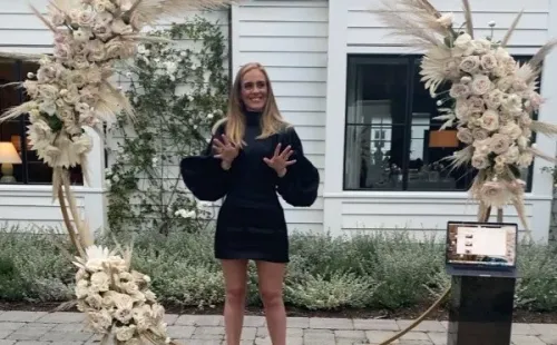 Detalle de la imagen que compartió Adele en su Instagram.