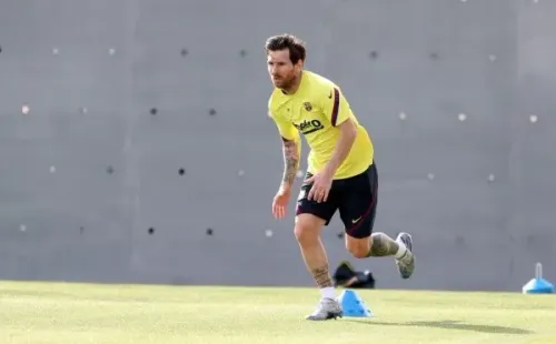 Lionel Messi volvió a las canchas del club Barcelona