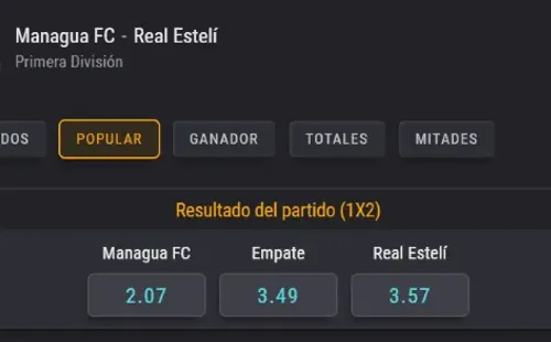 Estas son las cuotas para que te la juegues en la vuelta de la final del Clausura de Nicaragua. (Foto: Coolbet)