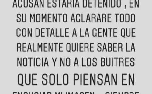 La defensa de César Pinares en Instagram tras ser detenido por Carabineros
