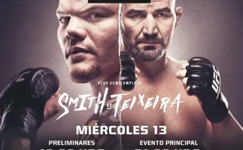El afiche principal para el UFC Fight Night de este miércoles. (Foto: Fox Sports)