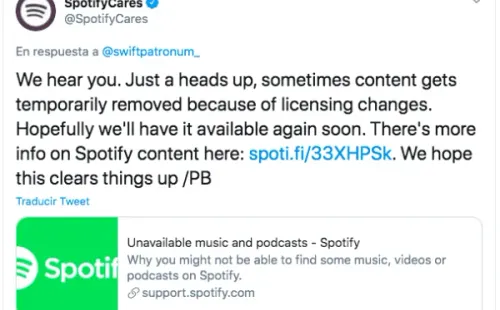 La respuesta de Spotify ante la polémica por “Safaera”, de Bad Bunny.