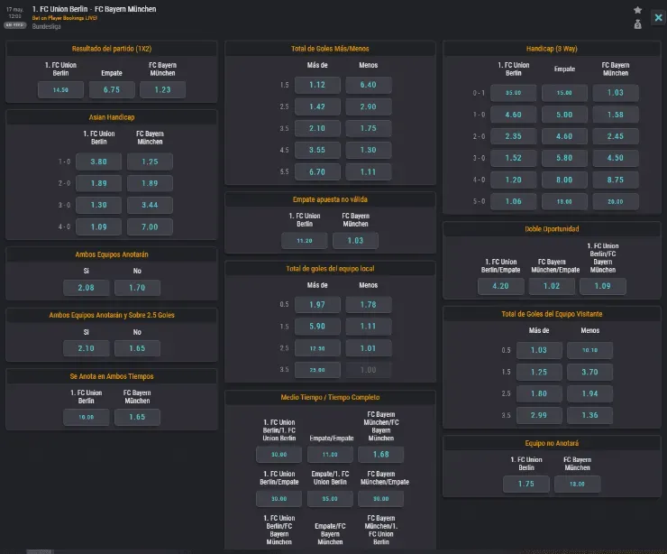 Union Berlin y Bayern Múnich también forman parte de la agenda de la Bundesliga este fin de semana. (Foto: Coolbet)