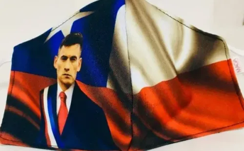 Ahora utilizan la figura de Aránguiz en las mascarillas. (FOTO: @confecciones_.maga)