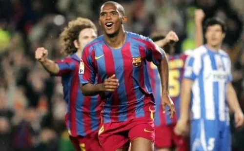 Eto’o en la época que brilló en Barcelona. (FOTO: FC Barcelona).