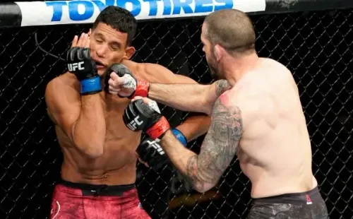 Matt Brown casi hizo caer a Miguel Baeza en el primer round. Foto: Getty Images