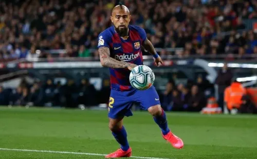 Arturo Vidal en Barcelona. Foto: Getty Images