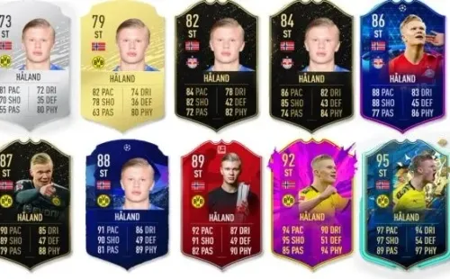 La tremenda evolución de Erling Haaland en el FIFA 20.