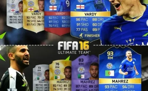 El crecimiento de Jamie Vardy y Riyad Mahrez en el FIFA16.