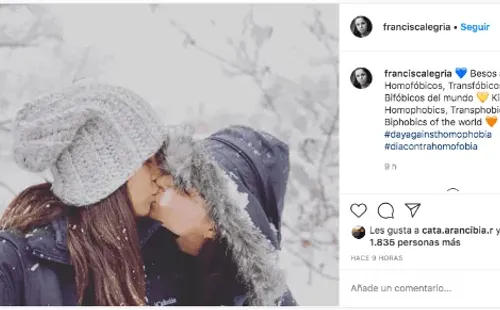 La publicación que hizo Francisca Alegría junto a FernandaUrrejola.