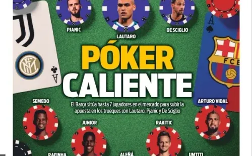 Arturo Vidal es parte de la lúdica portada de Diario Sport