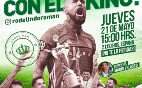 Las redes sociales de Rodelindo Román promocionan la entrevista con el King, donde además invitan a los seguidores a dejar sus preguntar para la entrevista. (Foto: @rodelindoroman)