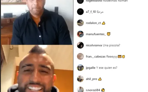 Arturo Vidal concedió una entrevista ante miles de seguidores a través de Instagram