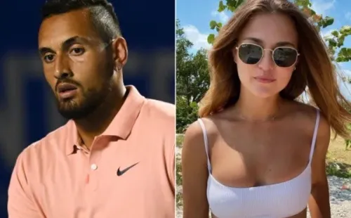 Kyrgios y Kalinskaya fueron pareja.