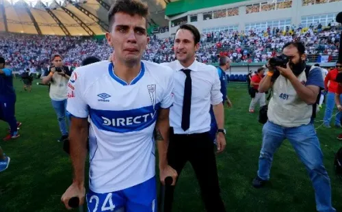 La UC campeona y Saavedra emocionado.