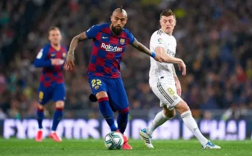 Arturo Vidal tendrá la misión de mantenerse en la punta de la tabla de posiciones junto al Barcelona, donde le sacan dos puntos de ventaja al Real Madrid. Foto: Getty Images