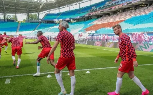 Antes de empezar esta fecha, el Leipzig estaba a 7 puntos del liderato, por lo que los tres puntos son vitales si quieren seguir en la disputa por el título de la Bundesliga. (Foto: Getty)