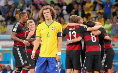 David Luiz en la goleada de 7-1