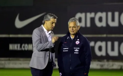 Sebastián Moreno y Reinaldo Rueda. ¿Seguirá el DT en la Roja tras la salida del presidente de la ANFP?