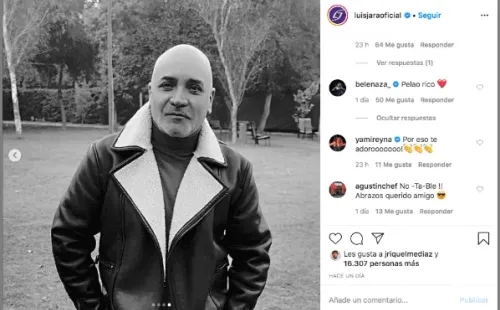 A lo Lex Luthor apareció Luis Jara y su radical cambio de look en Instagram.