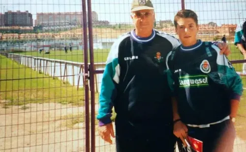 Vicente Cantatore cuando fue técnico de Real Valladolid de España.