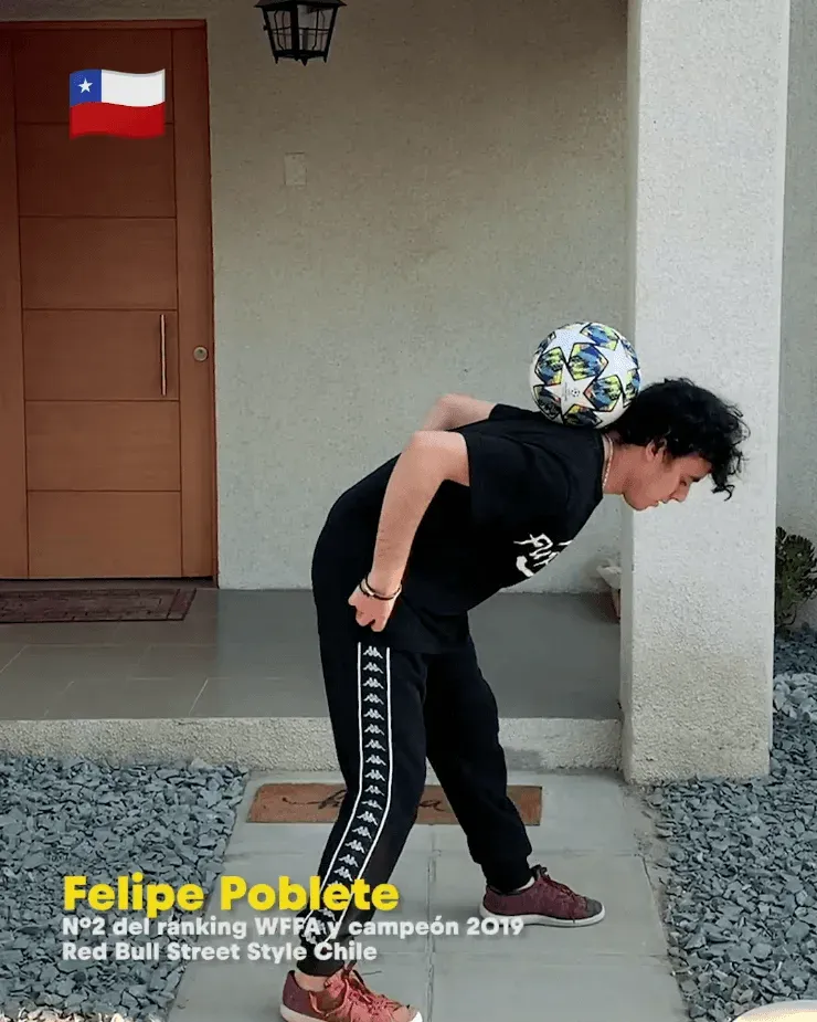 Felipe Poblete es el campeón vigente del Red Bull Street Styleen Chile, y número 2 del ránkingWFFA.