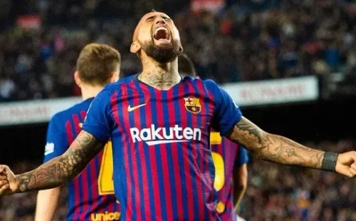 Arturo Vidal en Barcelona, España