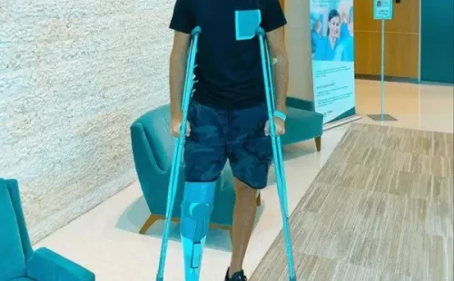 Juan Martín del Potro está en proceso de recuperación tras sufrir una lesión en su rodilla derecha. (FOTO:@delpotrojuan)