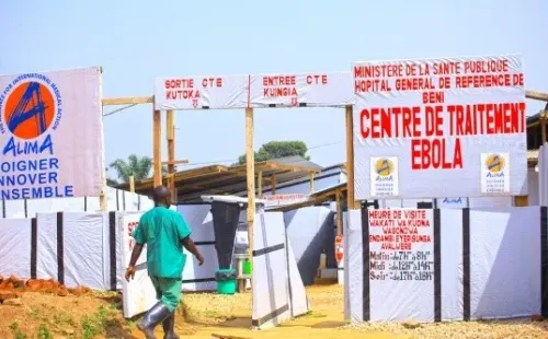 Un centro de tratamiento de ébola.