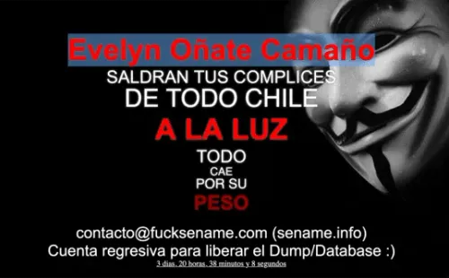 Esta imagen se encuentra en el sitio supuestamente creado por Anonymous.
